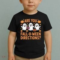 Retro Are You Fall O Ween Directions Teacher Halloween Toddler T-Shirt thumb 2