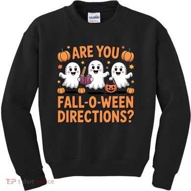 Retro Are You Fall O Ween Directions Teacher Halloween Kids Sweatshirt
