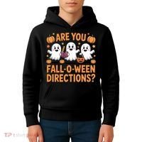 Retro Are You Fall O Ween Directions Teacher Halloween Kids Hoodie thumb 4