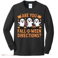 Retro Are You Fall O Ween Directions Teacher Halloween Kids Long Sleeve Shirt thumb 0