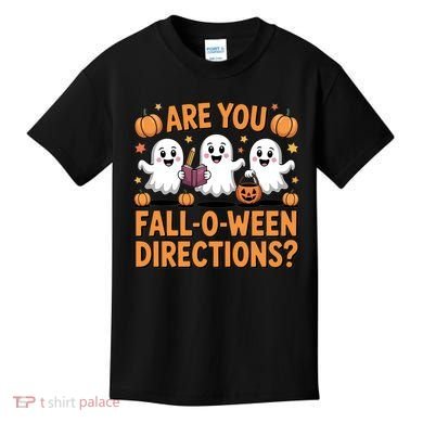 Retro Are You Fall O Ween Directions Teacher Halloween Kids T-Shirt