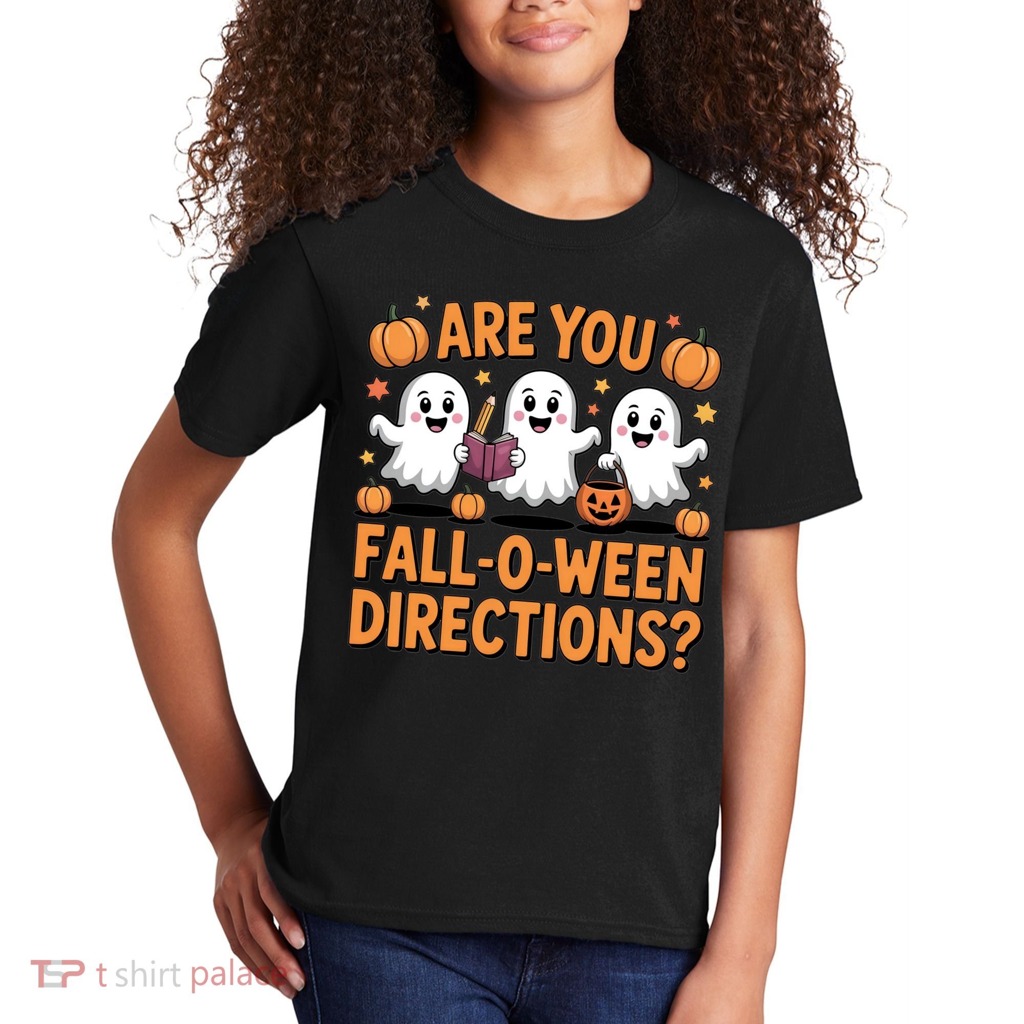 Retro Are You Fall O Ween Directions Teacher Halloween Kids T-Shirt