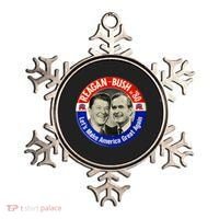 Reagan Bush 1980 Let's Make America Great Again Ornament thumb 0
