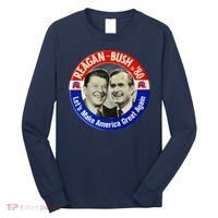 Reagan Bush 1980 Let's Make America Great Again Long Sleeve Shirt thumb 0