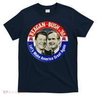 Reagan Bush 1980 Let's Make America Great Again T-Shirt thumb 0
