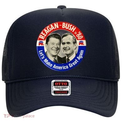 Reagan Bush 1980 Let's Make America Great Again Hat