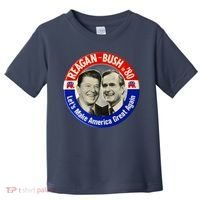 Reagan Bush 1980 Let's Make America Great Again Toddler T-Shirt thumb 0