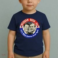 Reagan Bush 1980 Let's Make America Great Again Toddler T-Shirt thumb 2