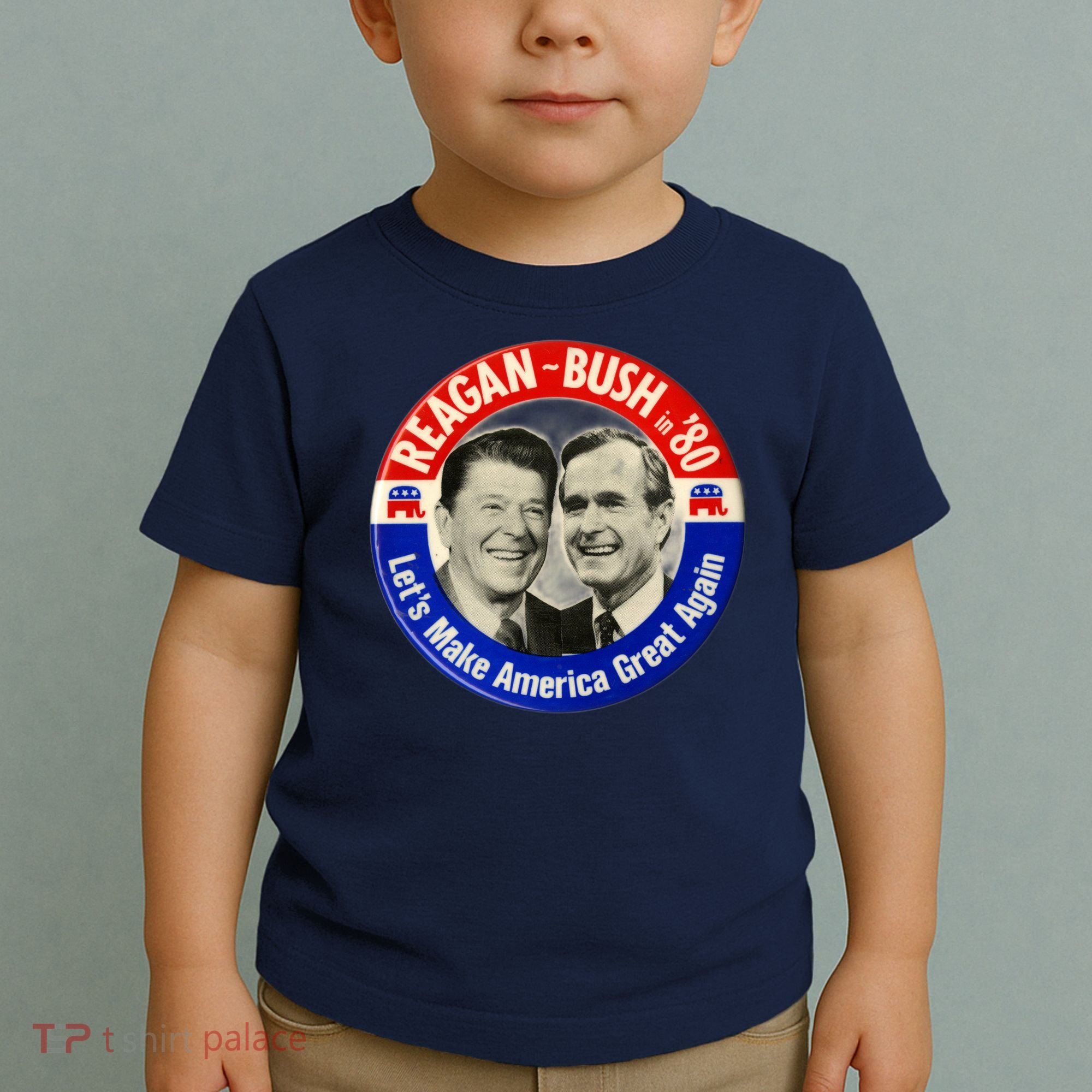 Reagan Bush 1980 Let's Make America Great Again Toddler T-Shirt