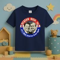 Reagan Bush 1980 Let's Make America Great Again Toddler T-Shirt thumb 3