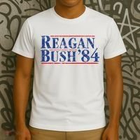 Reagan Bush 1984 Republican Vintage Conservative T-Shirt thumb 3