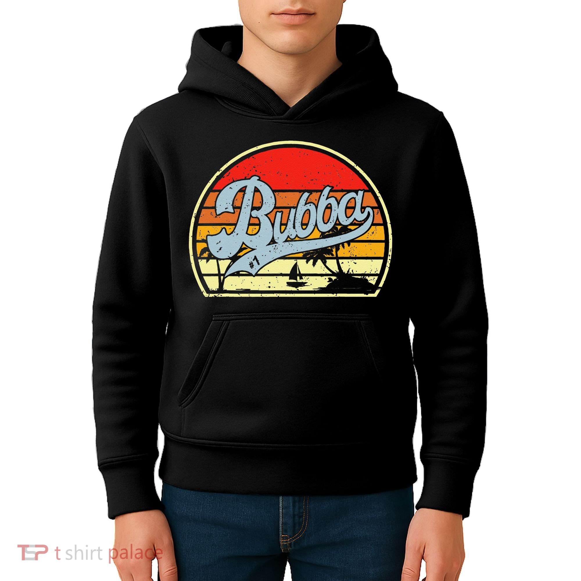 Retro Bubba 1 Best Fathers Day Gifts For Grandpa Kids Hoodie