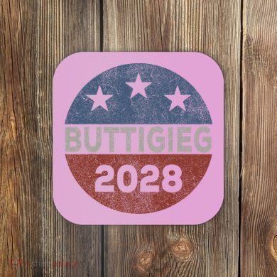 Retro Buddigieg 2028 Pete Buttigieg For President 2028 Coaster