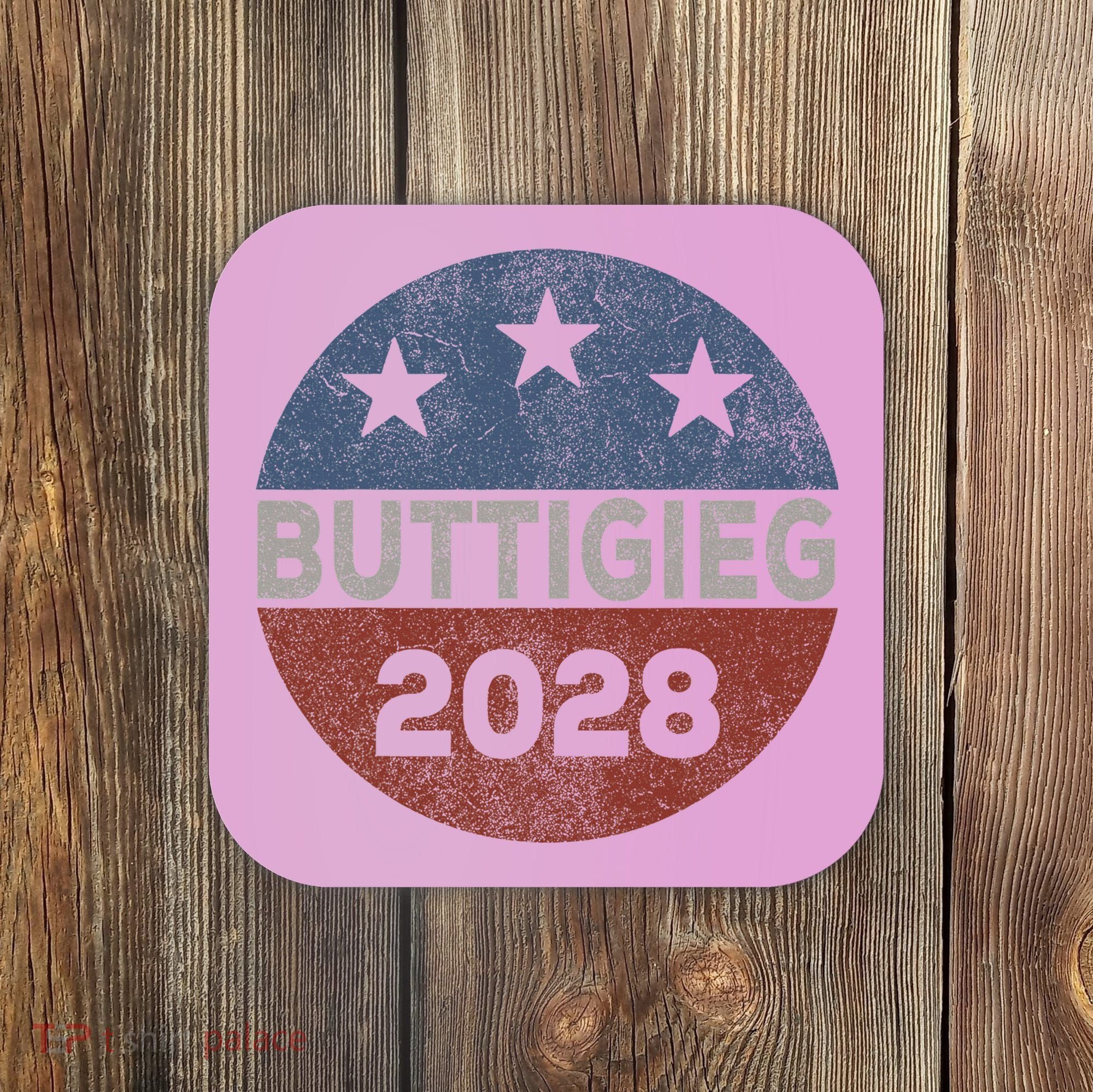 Retro Buddigieg 2028 Pete Buttigieg For President 2028 Coaster