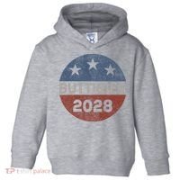 Retro Buddigieg 2028 Pete Buttigieg For President 2028 Toddler Hoodie thumb 0