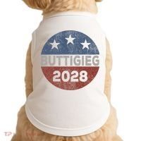 Retro Buddigieg 2028 Pete Buttigieg For President 2028 Doggie Tank thumb 0