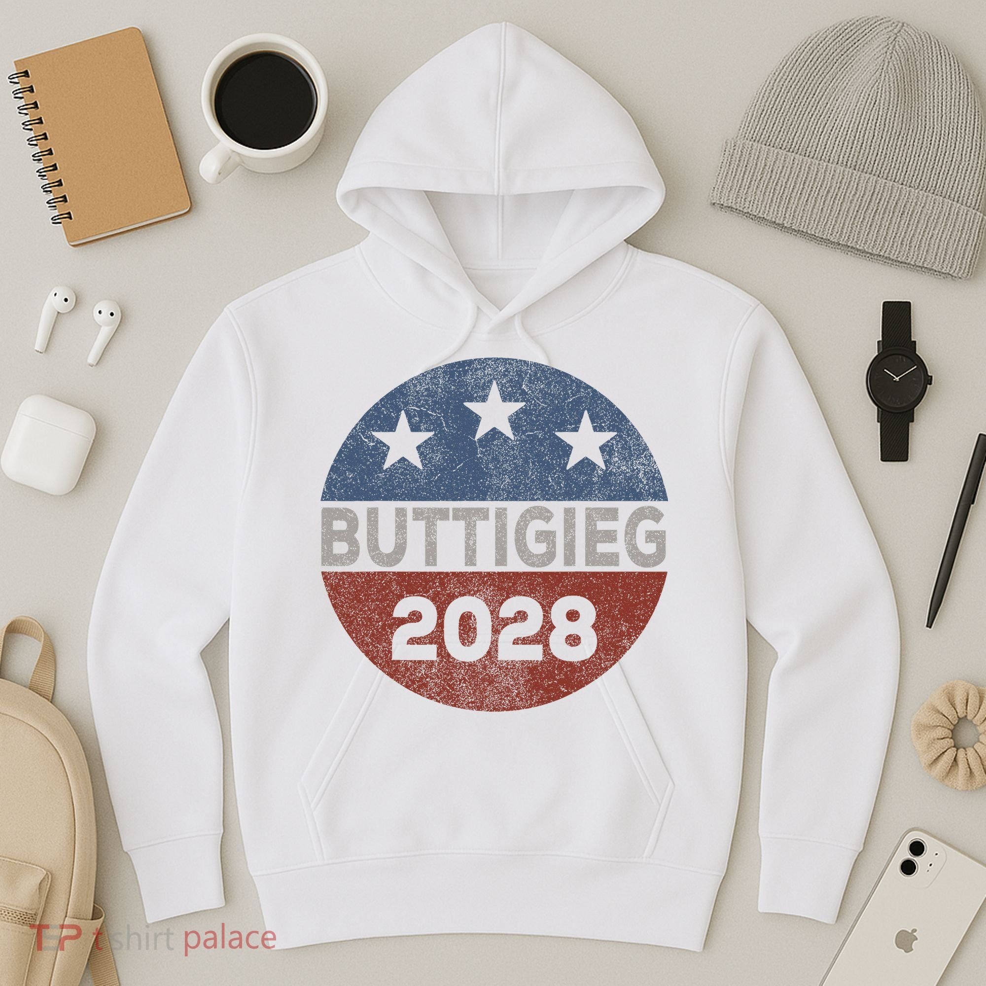 Retro Buddigieg 2028 Pete Buttigieg For President 2028 Hoodie