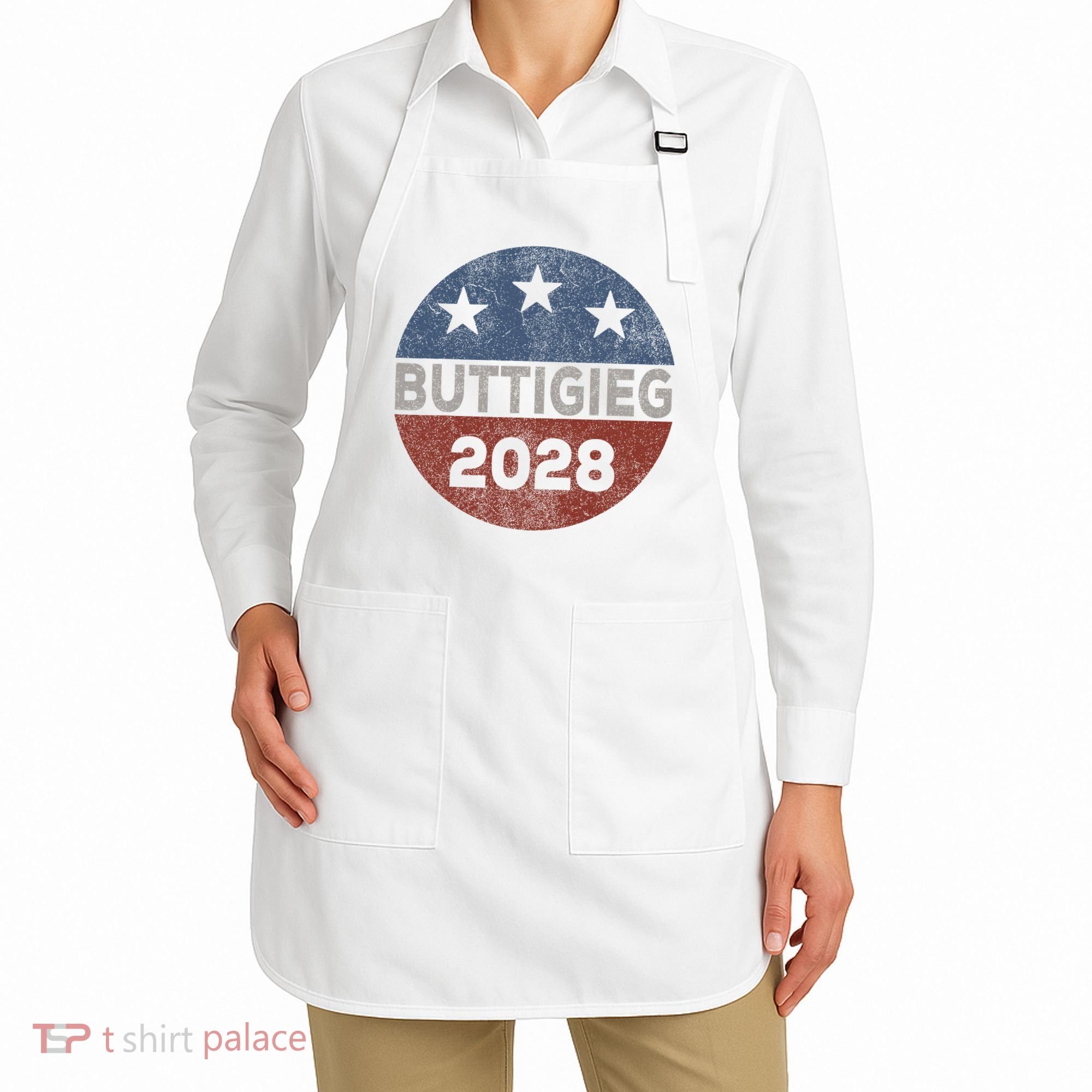 Retro Buddigieg 2028 Pete Buttigieg For President 2028 Apron