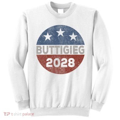 Retro Buddigieg 2028 Pete Buttigieg For President 2028 Sweatshirt