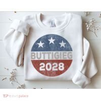 Retro Buddigieg 2028 Pete Buttigieg For President 2028 Sweatshirt thumb 2