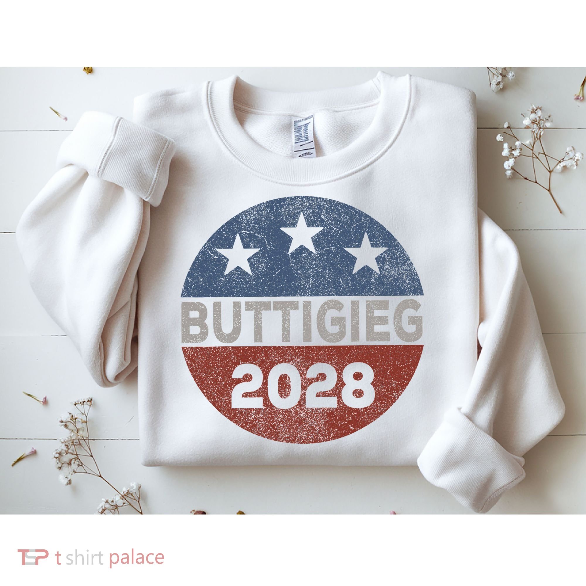 Retro Buddigieg 2028 Pete Buttigieg For President 2028 Sweatshirt