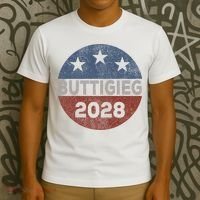 Retro Buddigieg 2028 Pete Buttigieg For President 2028 T-Shirt thumb 3