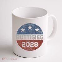 Retro Buddigieg 2028 Pete Buttigieg For President 2028 Coffee Mug thumb 1