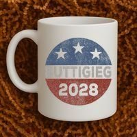 Retro Buddigieg 2028 Pete Buttigieg For President 2028 Coffee Mug thumb 2