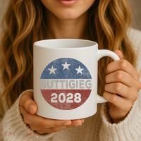 Retro Buddigieg 2028 Pete Buttigieg For President 2028 Coffee Mug thumb 3