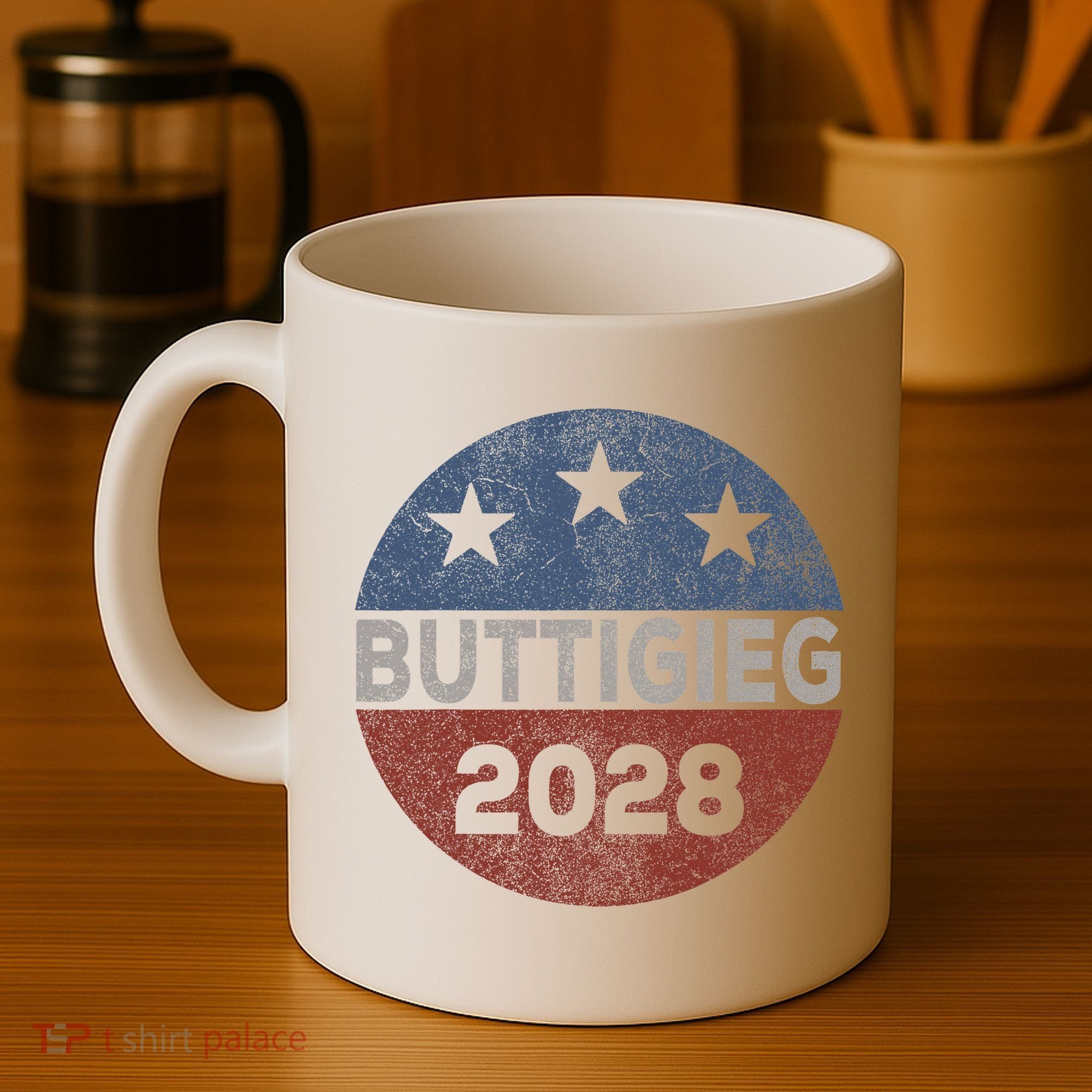 Retro Buddigieg 2028 Pete Buttigieg For President 2028 Coffee Mug