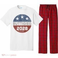 Retro Buddigieg 2028 Pete Buttigieg For President 2028 Pajama Set thumb 0