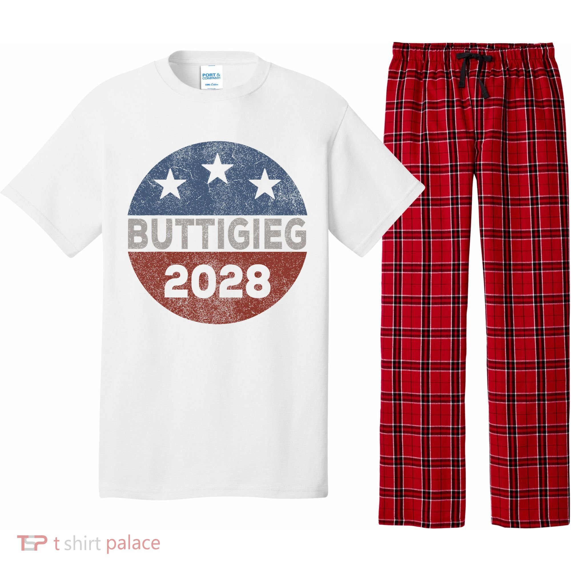 Retro Buddigieg 2028 Pete Buttigieg For President 2028 Pajama Set