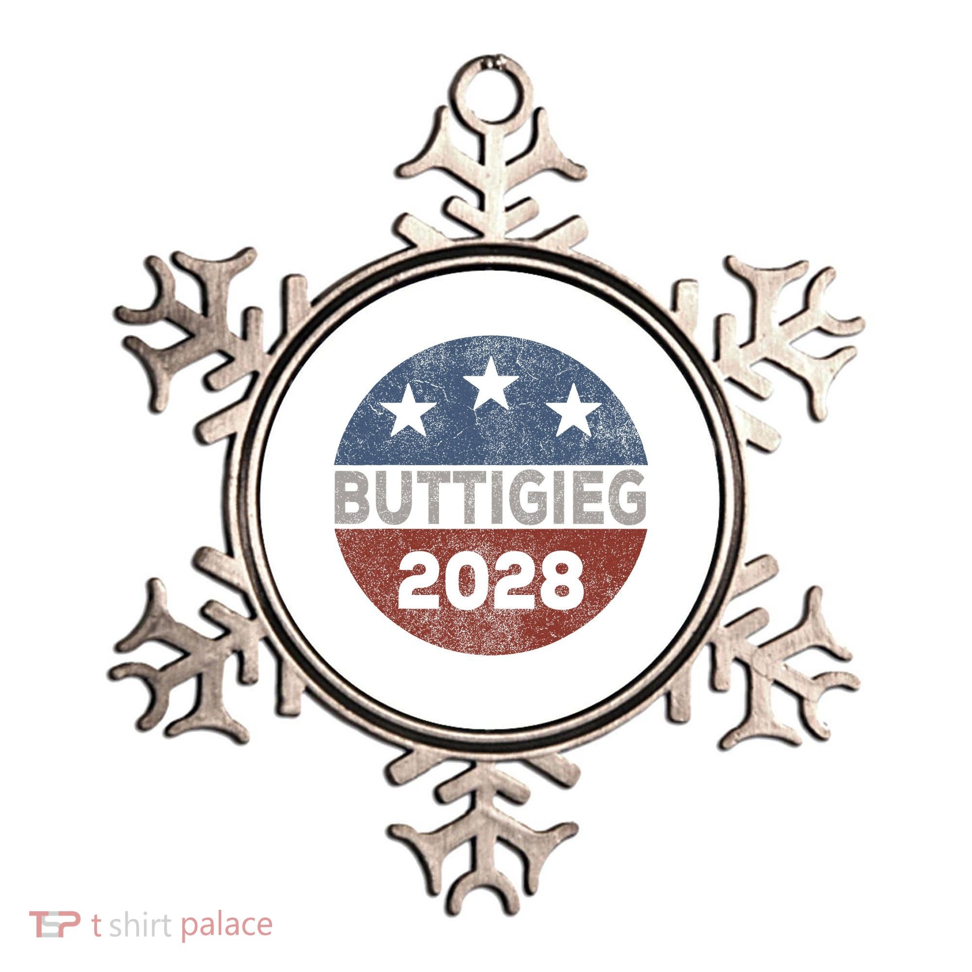 Retro Buddigieg 2028 Pete Buttigieg For President 2028 Ornament
