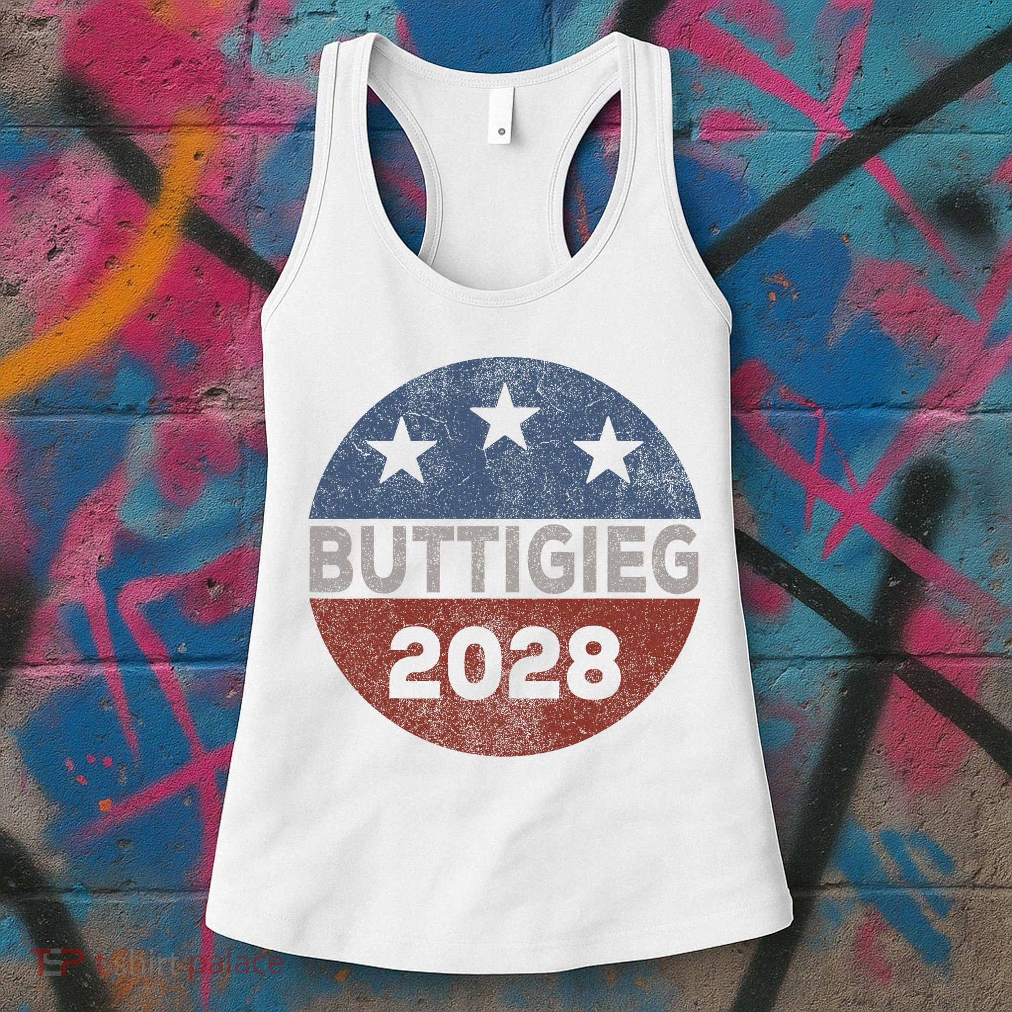 Retro Buddigieg 2028 Pete Buttigieg For President 2028 Women's Tank Top