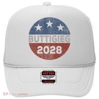 Retro Buddigieg 2028 Pete Buttigieg For President 2028 Hat thumb 0