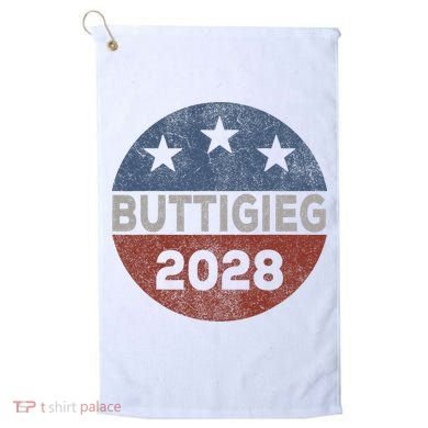 Retro Buddigieg 2028 Pete Buttigieg For President 2028 Golf Towel