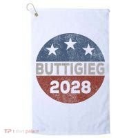 Retro Buddigieg 2028 Pete Buttigieg For President 2028 Golf Towel thumb 0