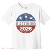 Retro Buddigieg 2028 Pete Buttigieg For President 2028 Toddler T-Shirt thumb 0