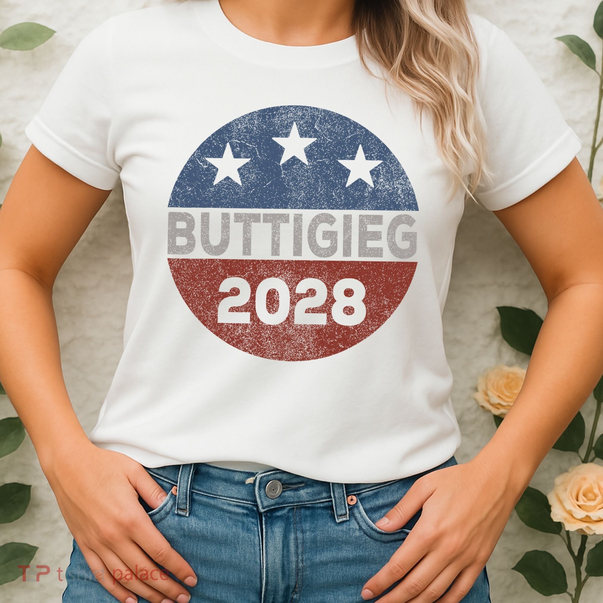 Retro Buddigieg 2028 Pete Buttigieg For President 2028 Women's T-Shirt