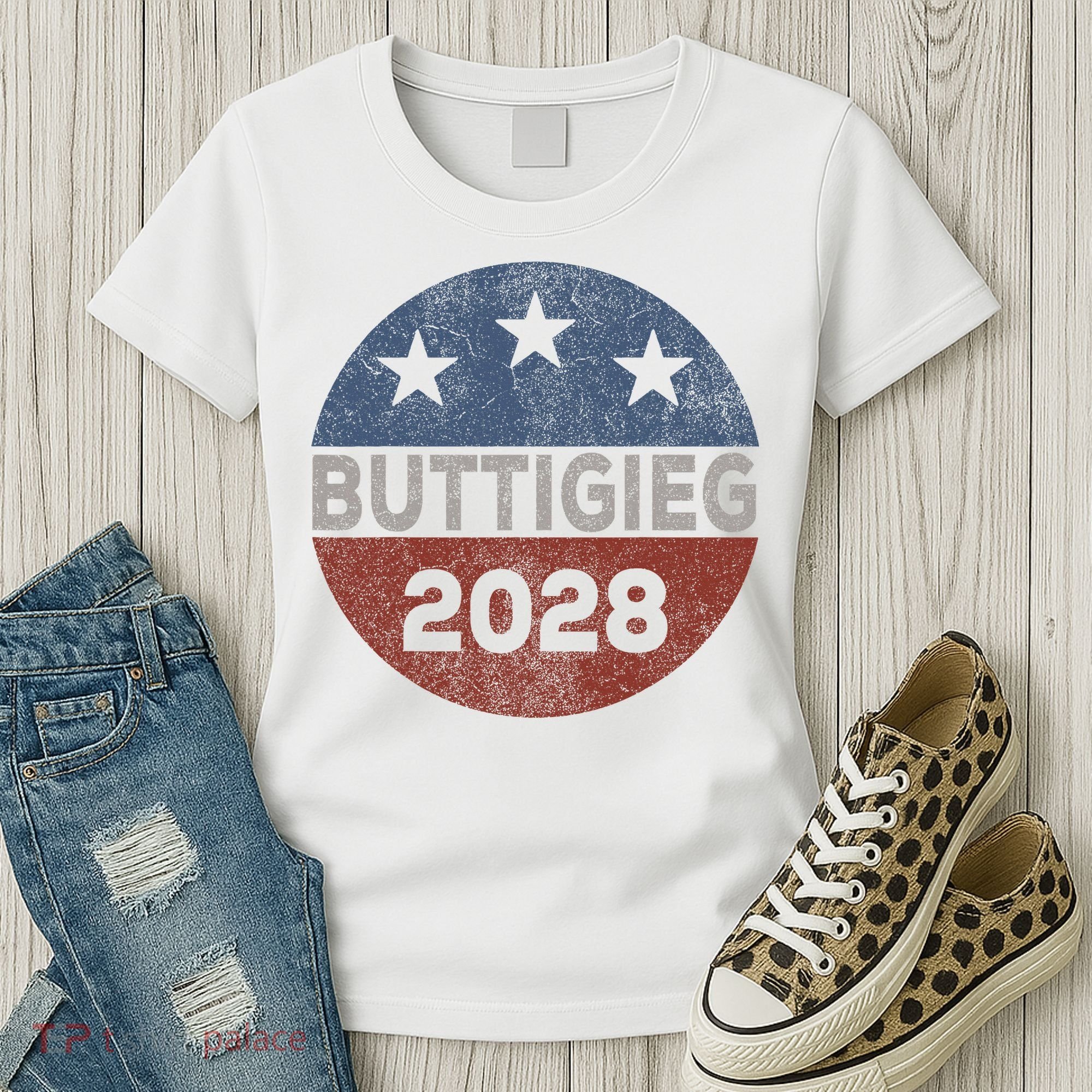 Retro Buddigieg 2028 Pete Buttigieg For President 2028 Women's T-Shirt
