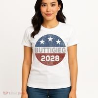 Retro Buddigieg 2028 Pete Buttigieg For President 2028 Women's T-Shirt thumb 4