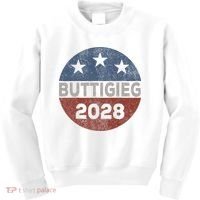 Retro Buddigieg 2028 Pete Buttigieg For President 2028 Kids Sweatshirt thumb 0