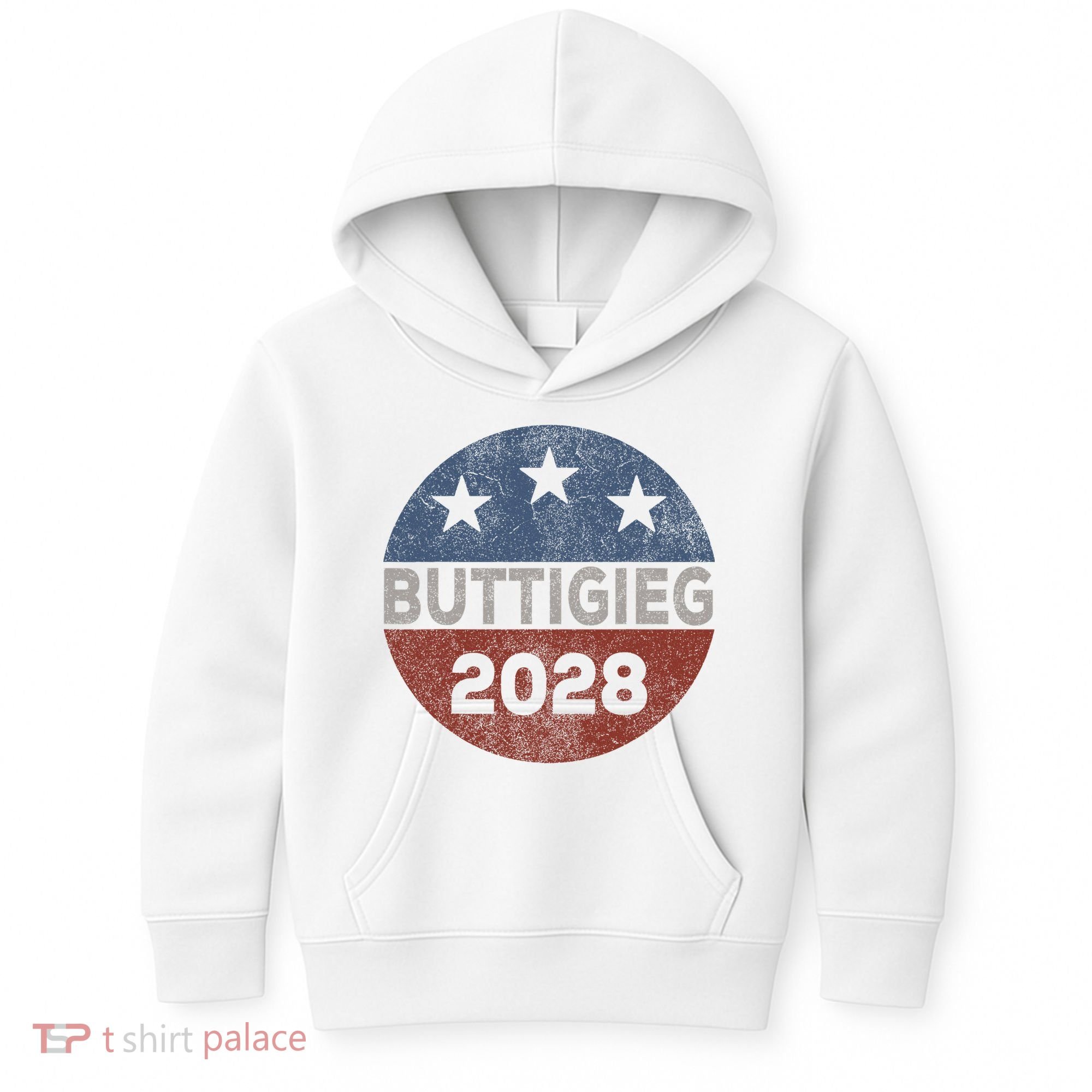 Retro Buddigieg 2028 Pete Buttigieg For President 2028 Kids Hoodie