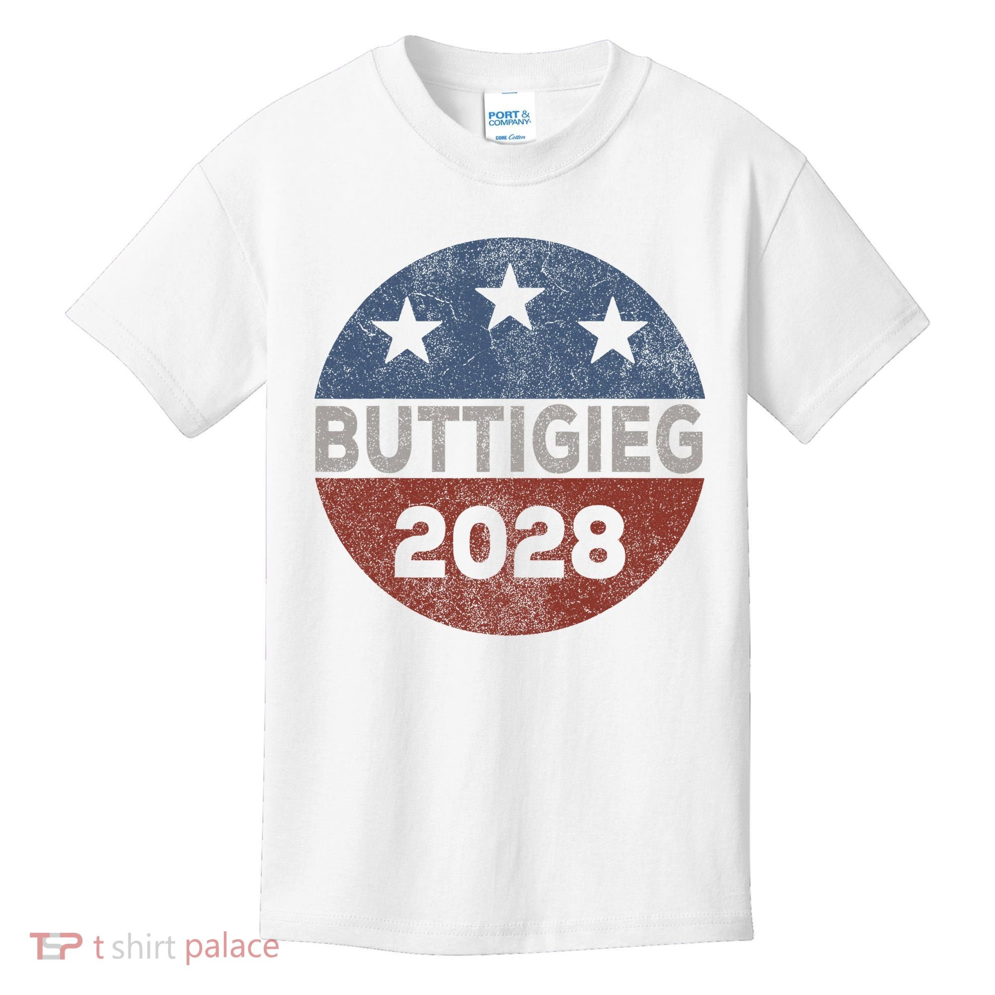 Retro Buddigieg 2028 Pete Buttigieg For President 2028 Kids T-Shirt