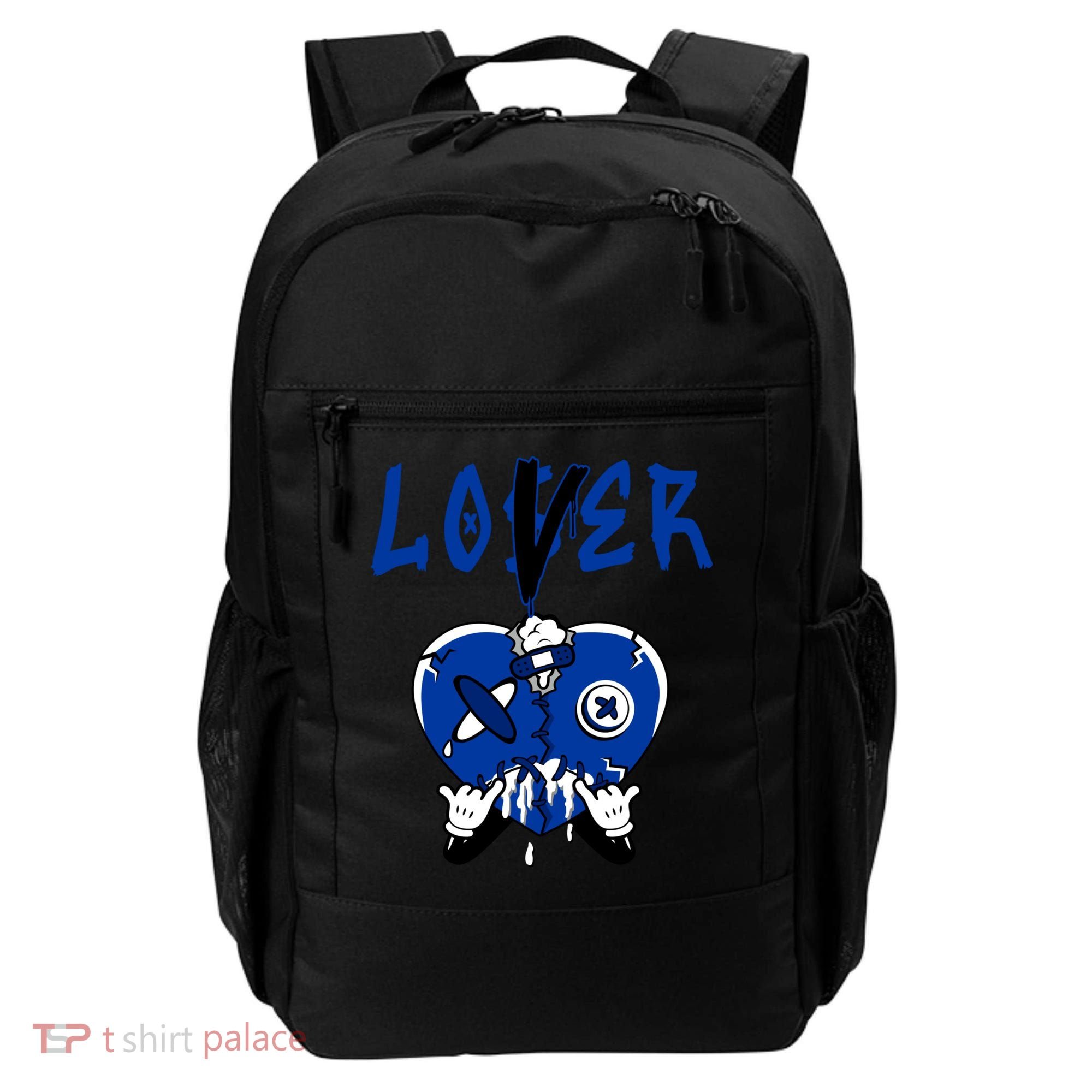 Racer Blue 5s Tee To Match Loser Lover Heart 5 Racer Blue Backpack