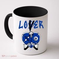 Racer Blue 5s Tee To Match Loser Lover Heart 5 Racer Blue Coffee Mug thumb 0