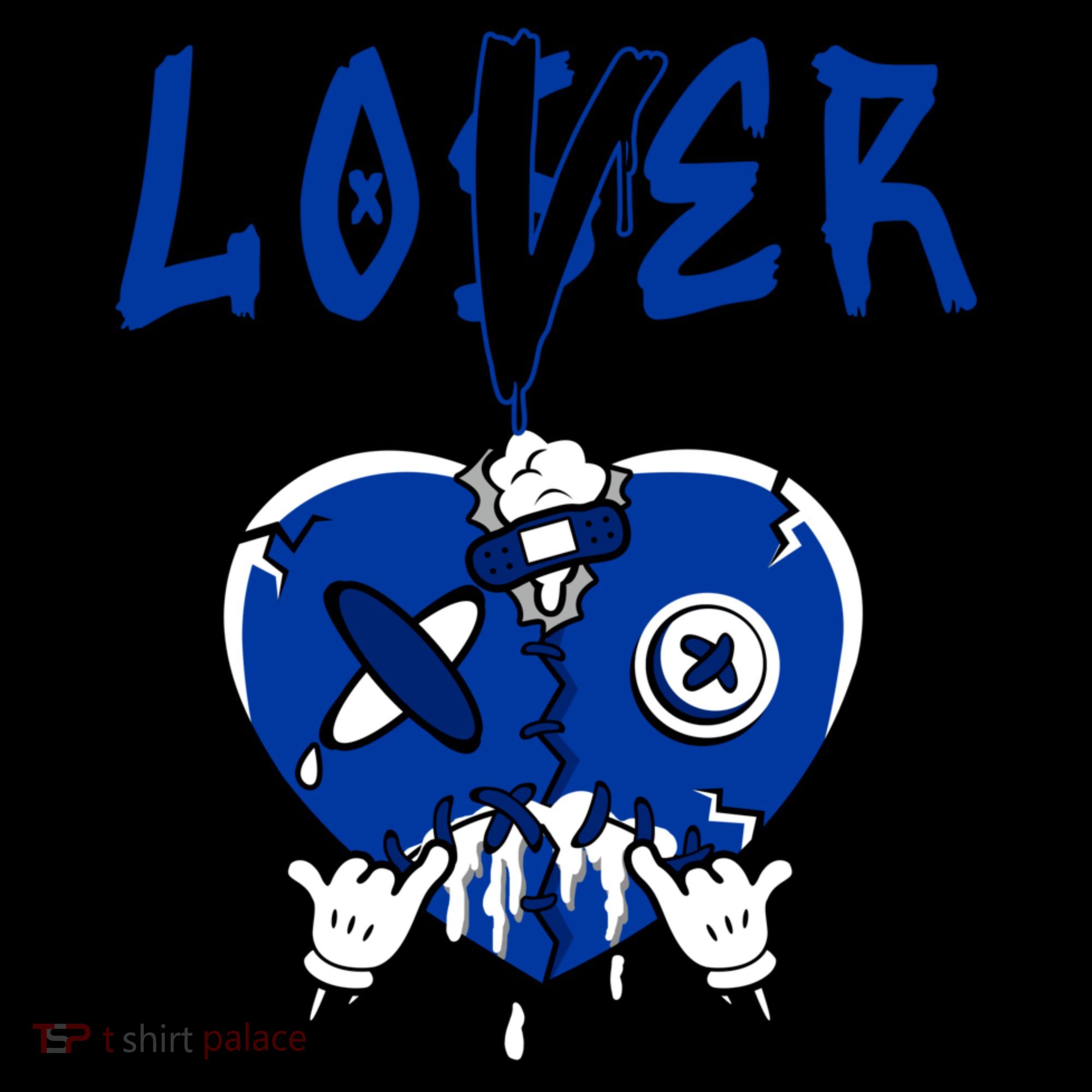 Racer Blue 5s Tee To Match Loser Lover Heart 5 Racer Blue Coffee Mug