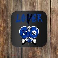 Racer Blue 5s Tee To Match Loser Lover Heart 5 Racer Blue Coaster thumb 0