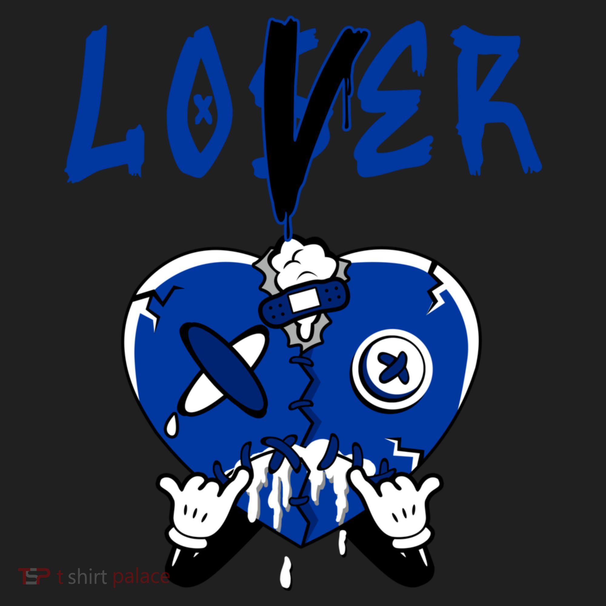 Racer Blue 5s Tee To Match Loser Lover Heart 5 Racer Blue Tumbler