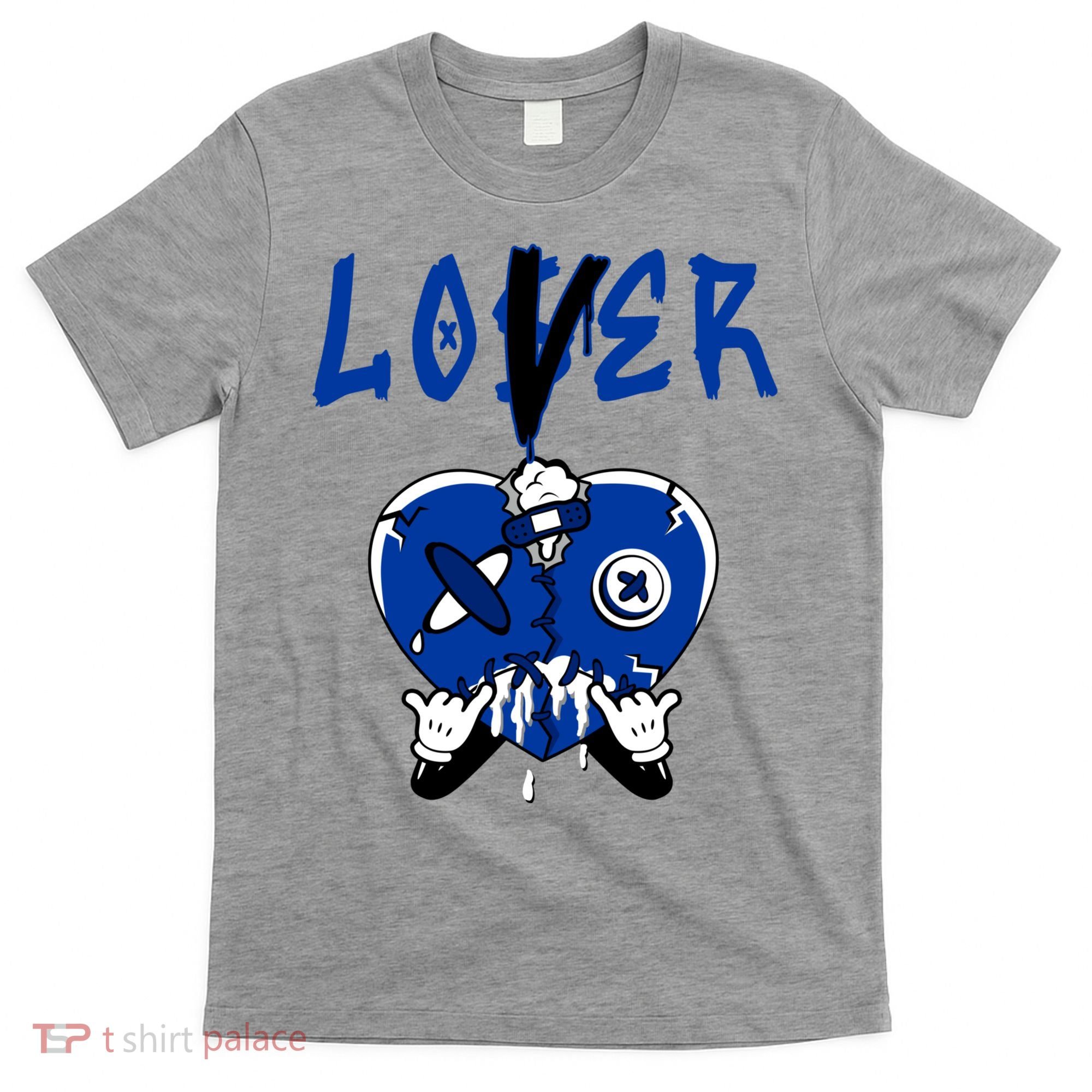 Racer Blue 5s Tee To Match Loser Lover Heart 5 Racer Blue T-Shirt